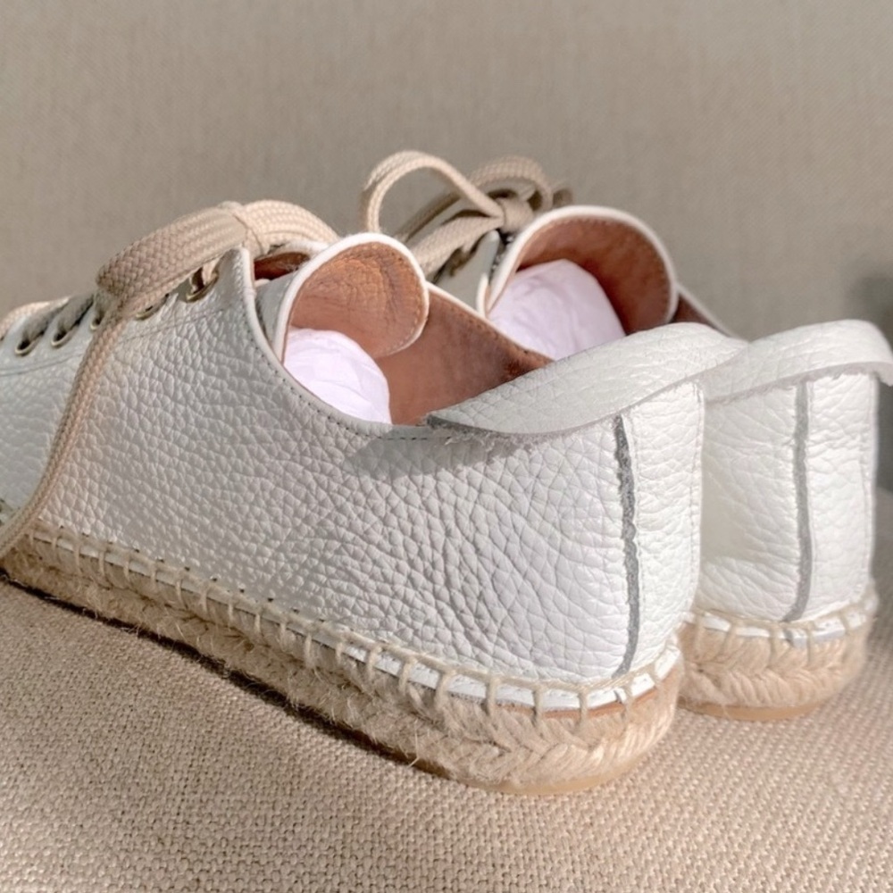 Anthropologie Maypol White Leather Espadrilles
Size 9 Women Shoe NWOT - Picture 3 of 8
